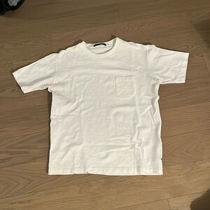 White damier LV t shirt with pocket